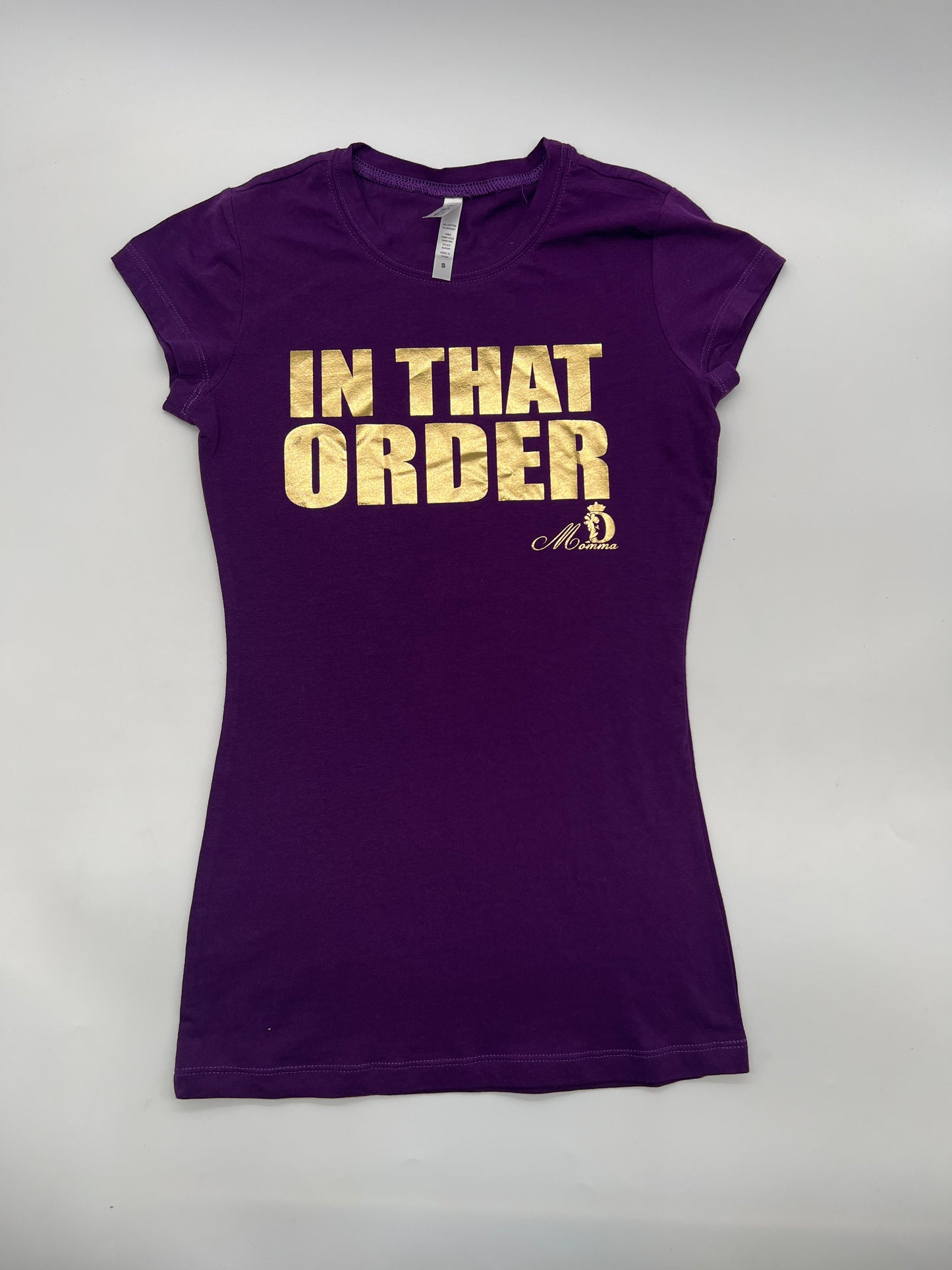 PURPLE & GOLD "In That Order" Tee